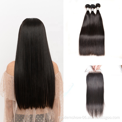 Cuticle Aligned Hair Human Hair from India Raw Indian Unprocessed Virgin 100% Natural Straight Wave Hair Bundles 10-28 Inch